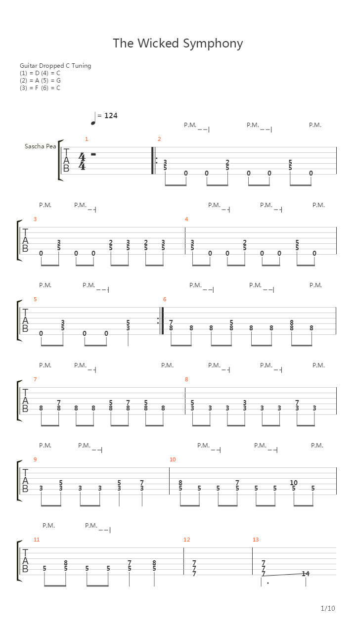 The Wicked Symphony吉他谱