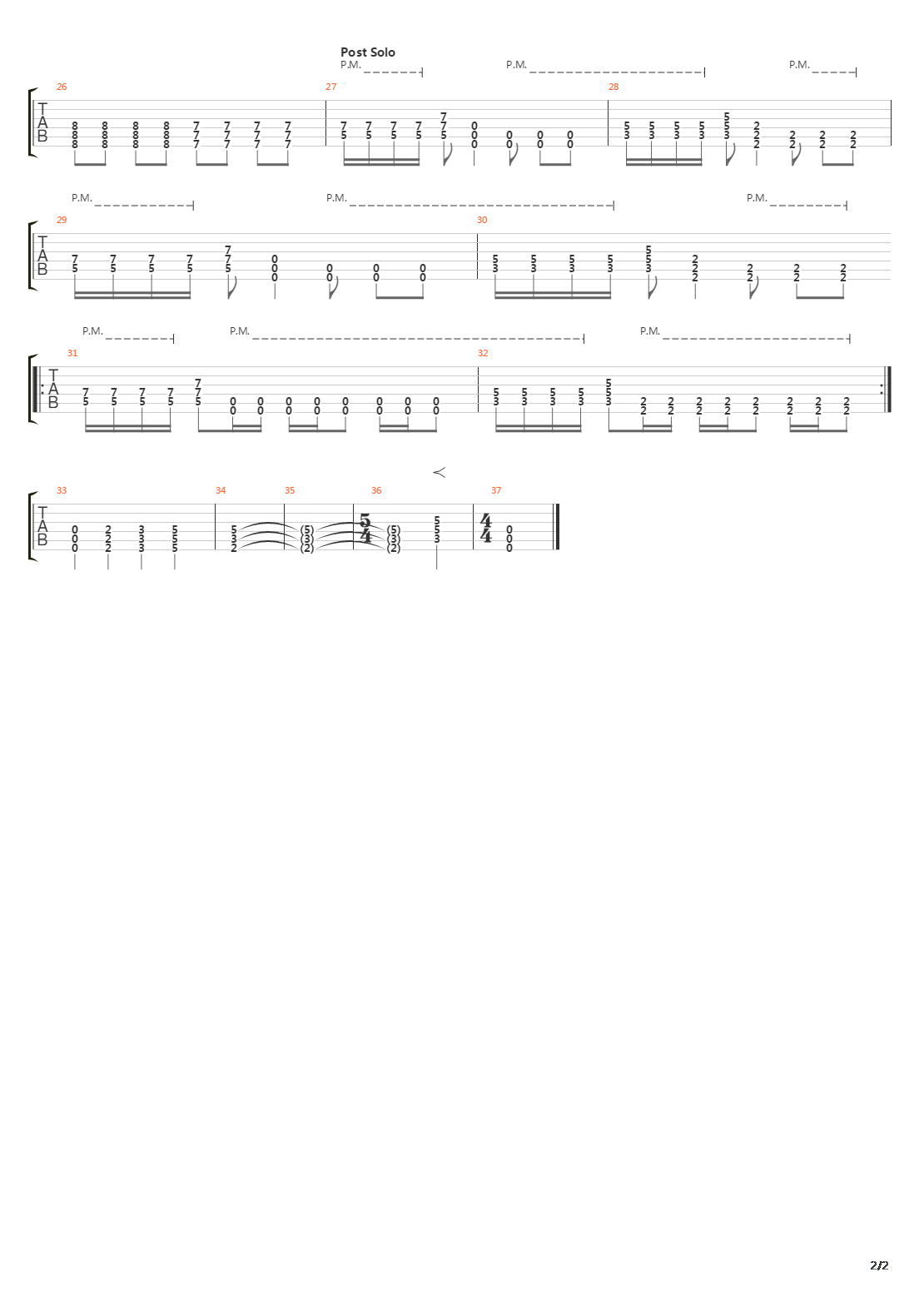 Afterlife (Leads)吉他谱