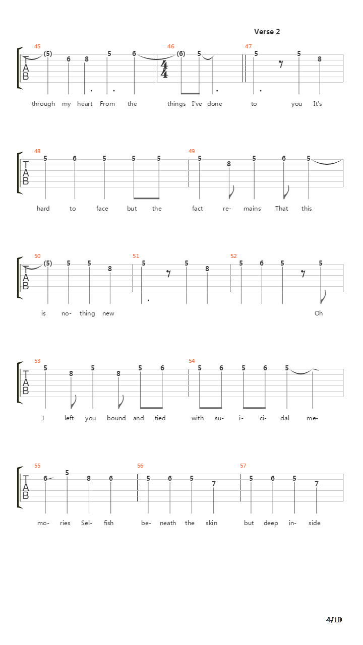 Almost Easy (Drop D)吉他谱