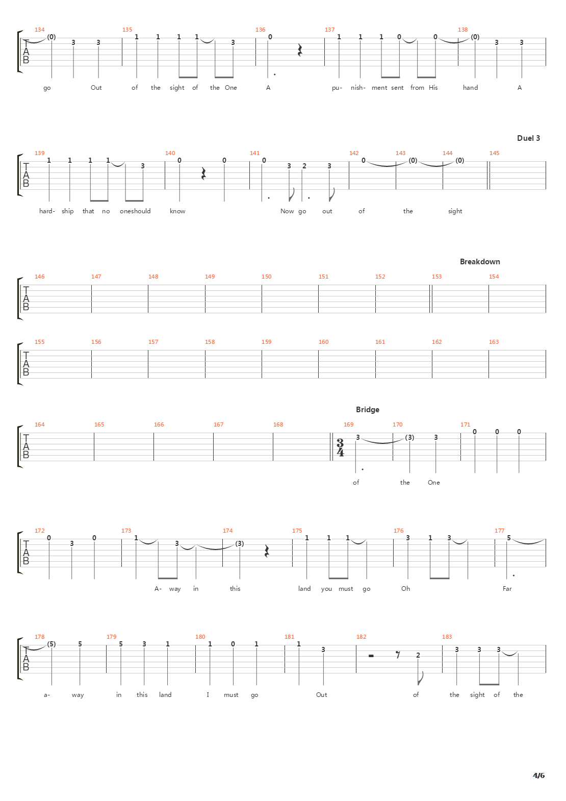 Chapter Four吉他谱