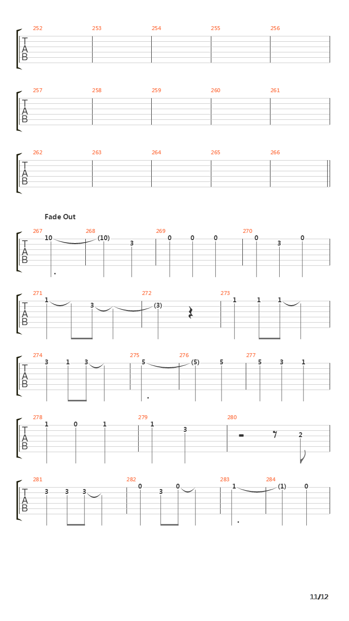 Chapter Four吉他谱