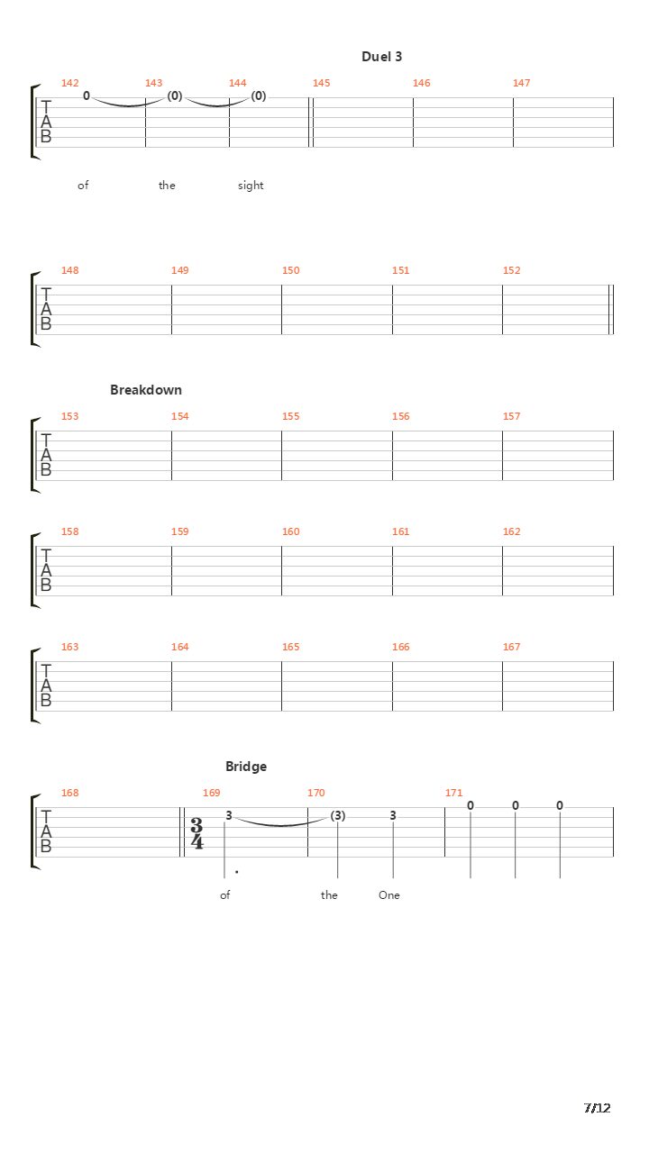 Chapter Four吉他谱