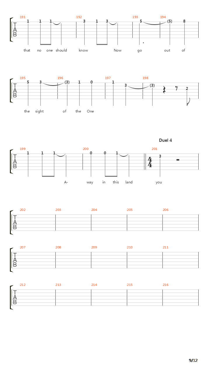 Chapter Four吉他谱