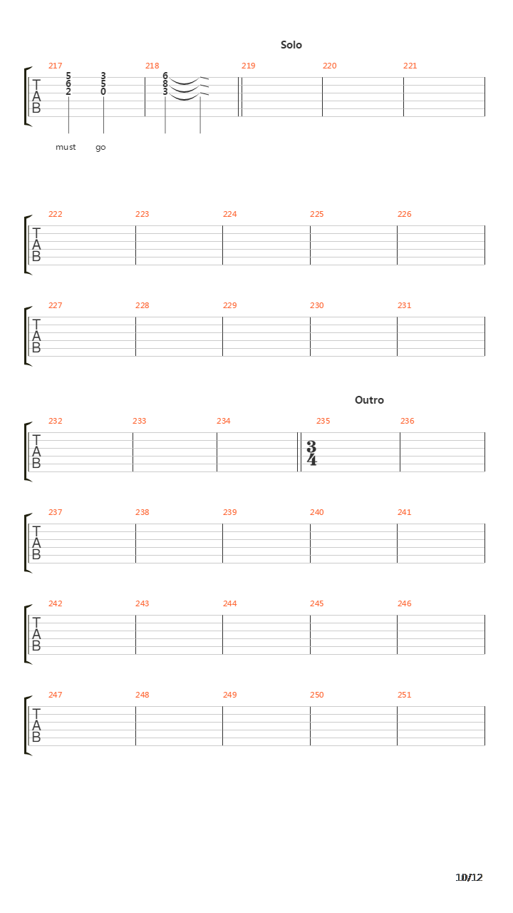 Chapter Four吉他谱