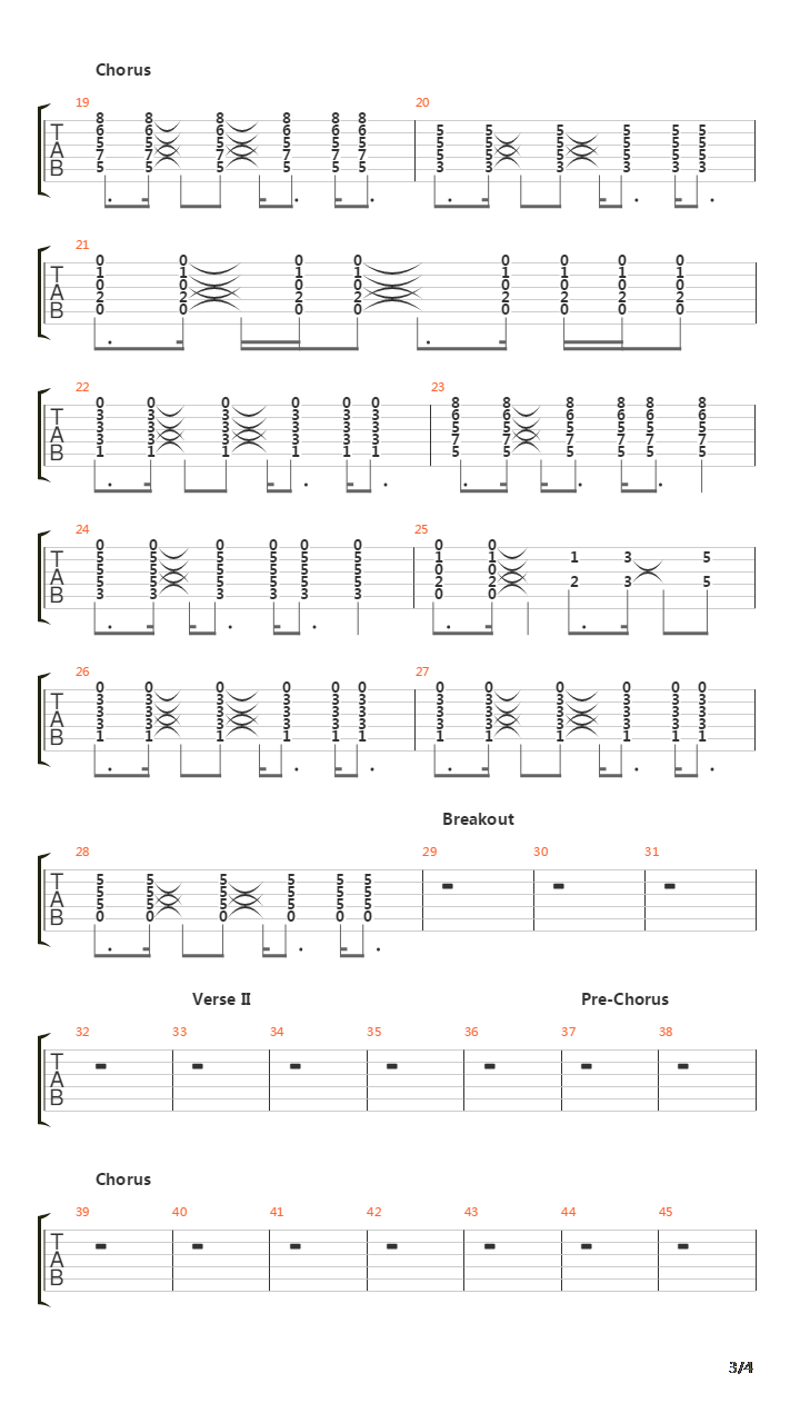 Gunslinger吉他谱