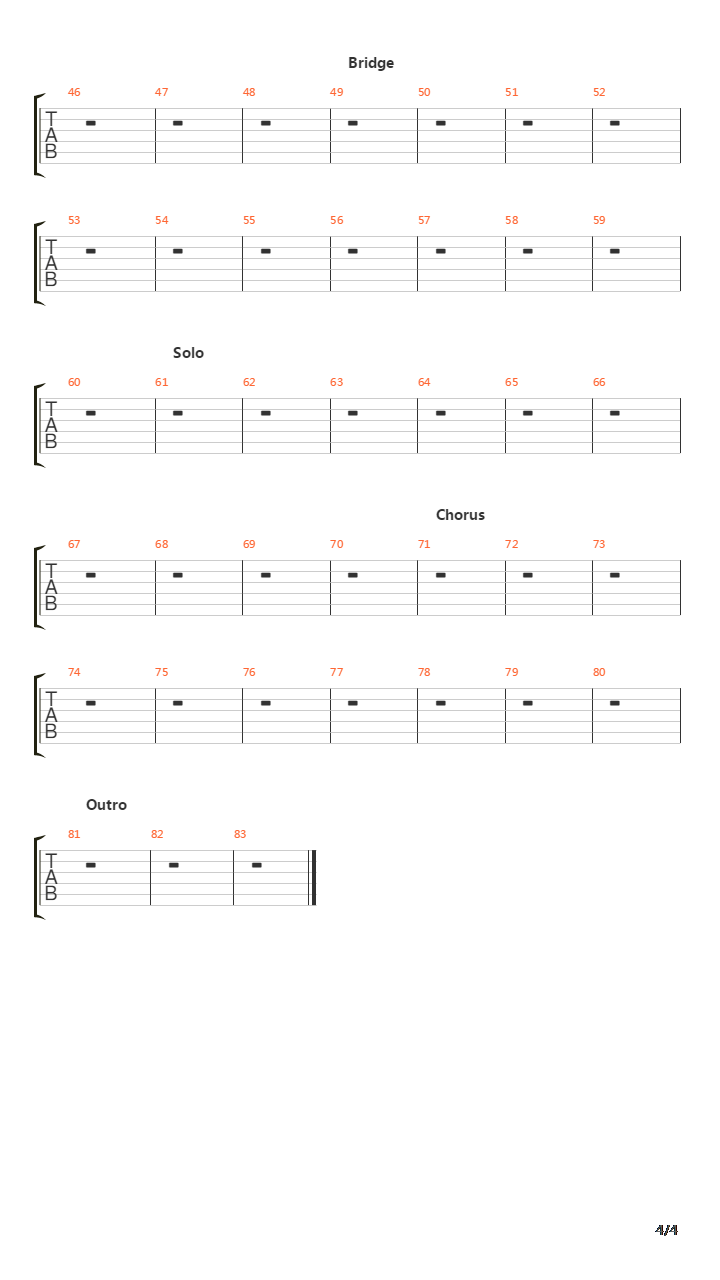 Gunslinger吉他谱