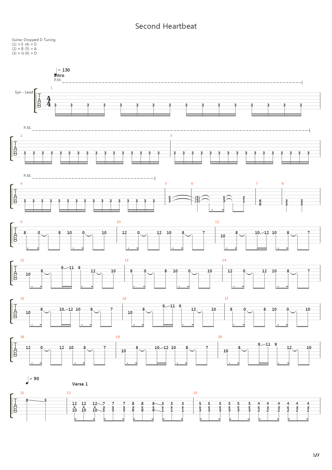 Second Heartbeat吉他谱