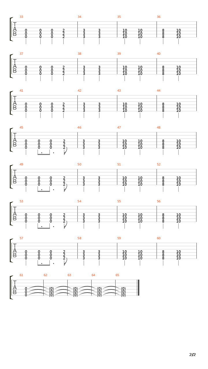 To End The Rapture (Extended Version)吉他谱