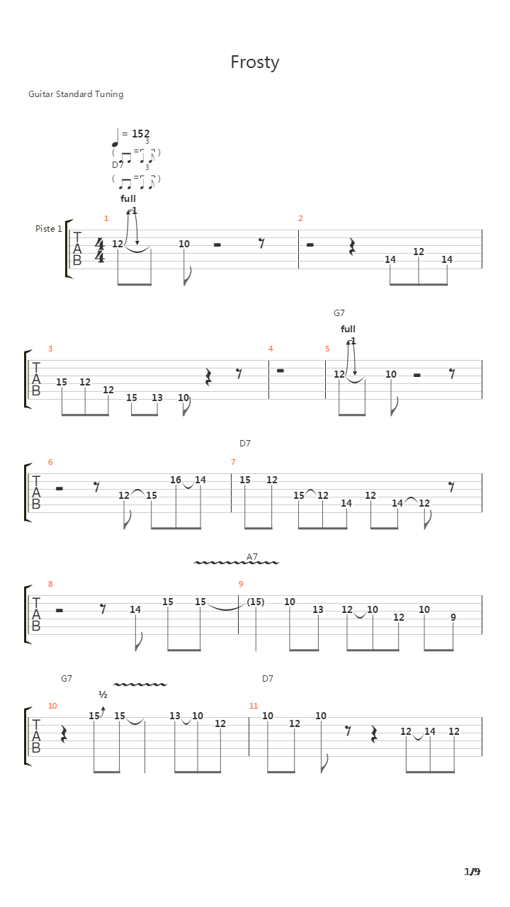 Frosty吉他谱