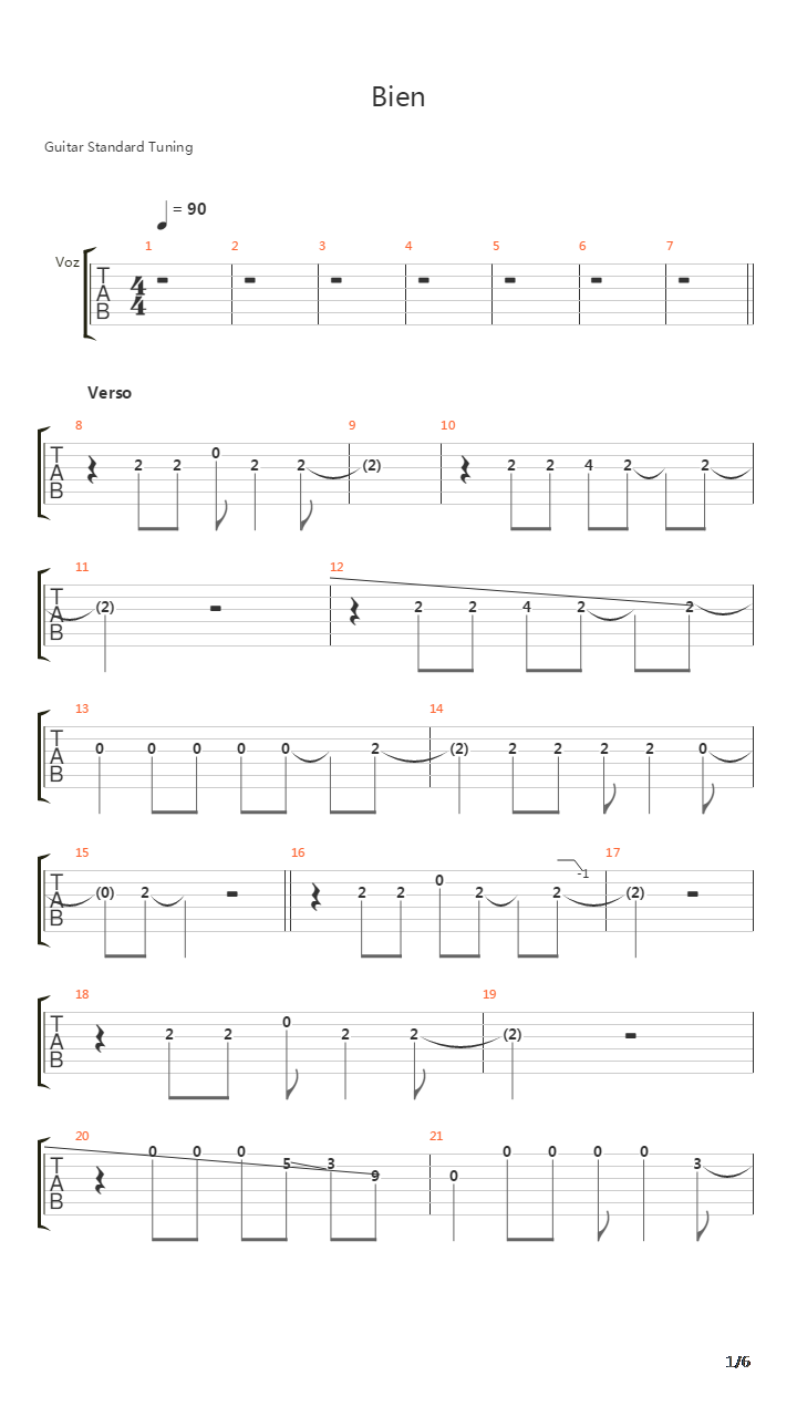 Bien吉他谱