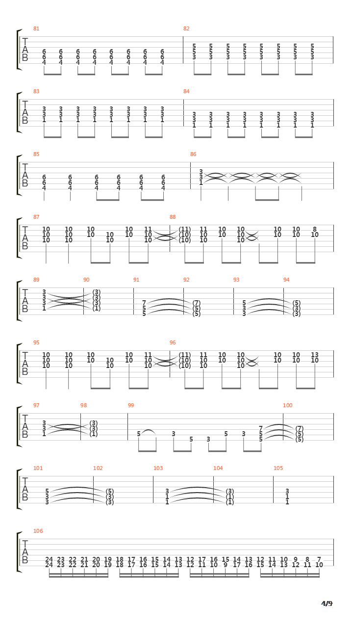 Nomadic吉他谱
