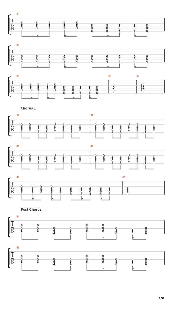 Leaders And Followers吉他谱