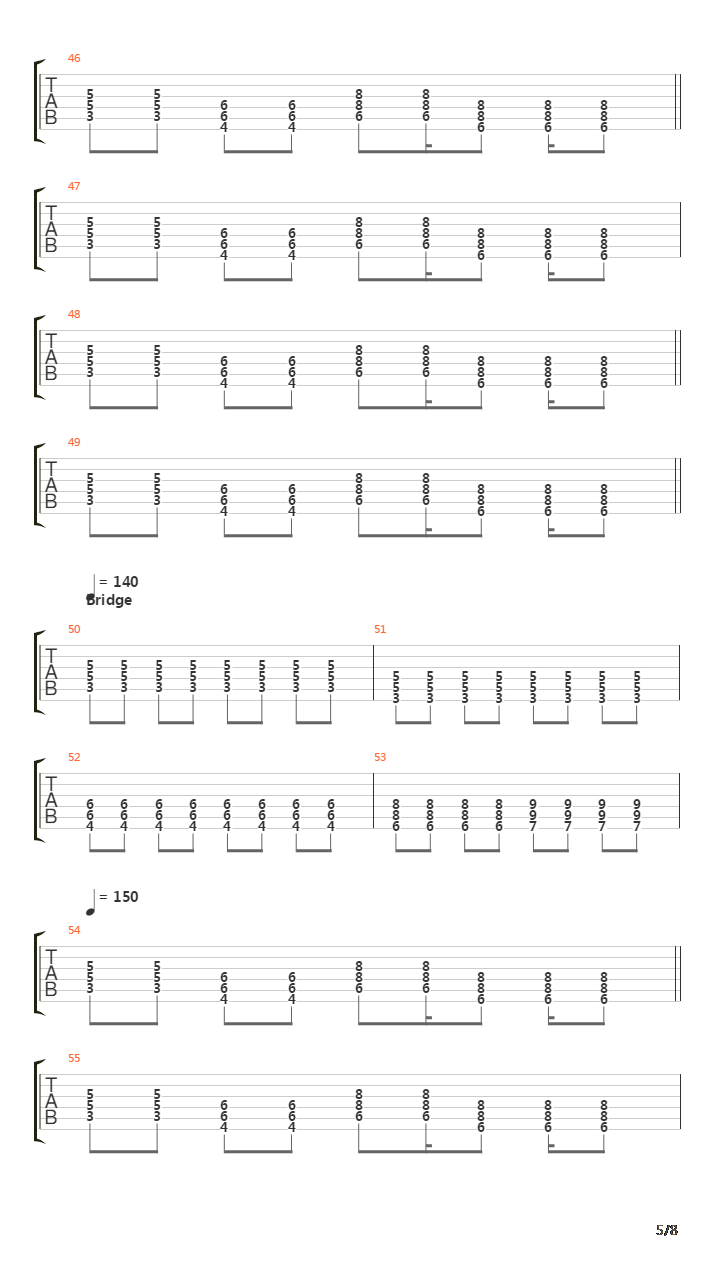 Leaders And Followers吉他谱