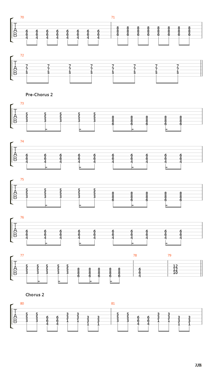 Leaders And Followers吉他谱