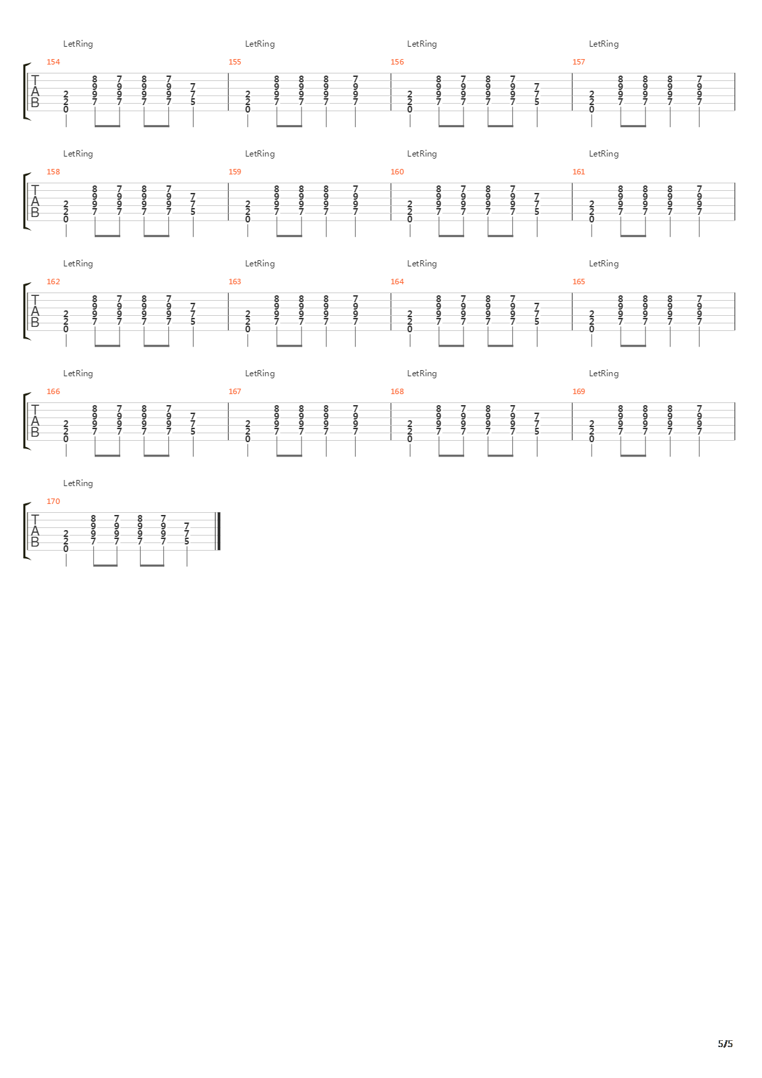 The Dichotomy吉他谱