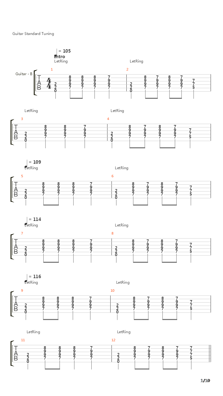 The Dichotomy吉他谱