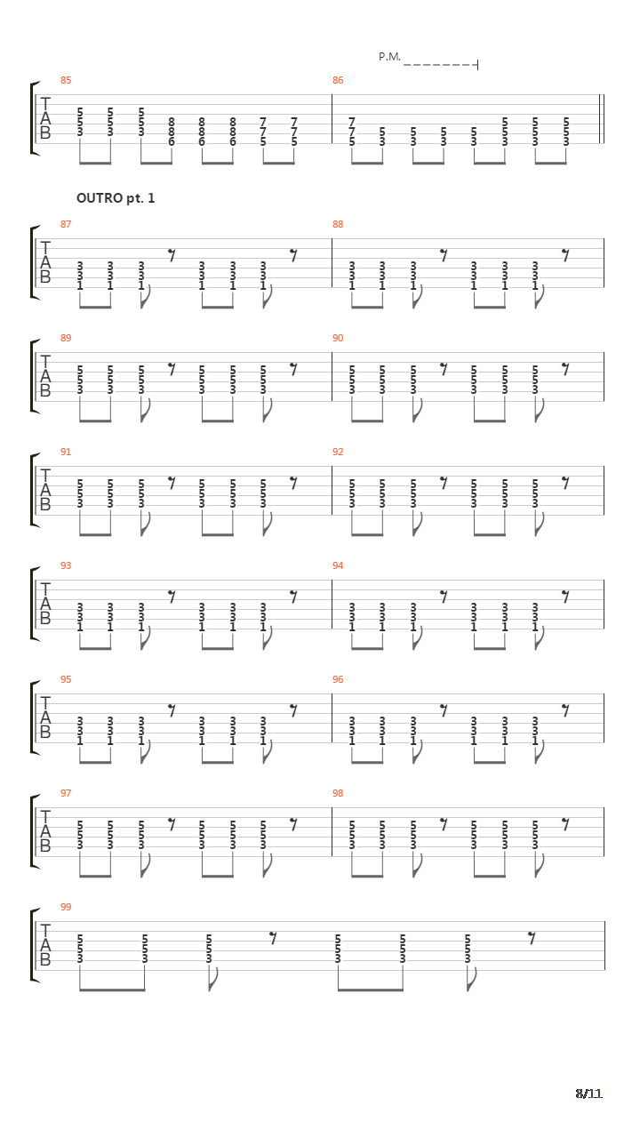Swan Song吉他谱
