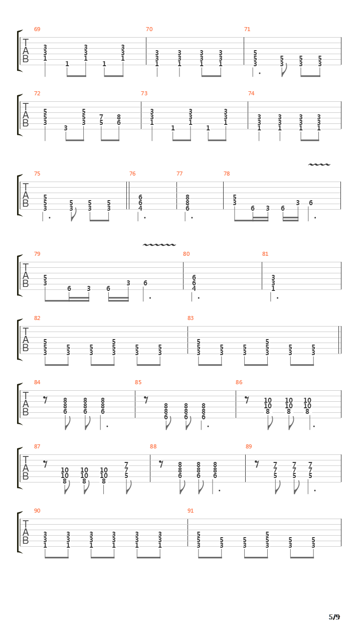 Hijos De Cain吉他谱