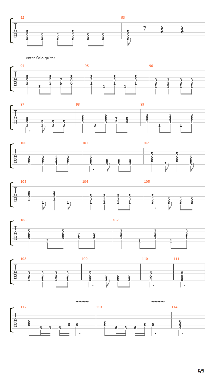 Hijos De Cain吉他谱