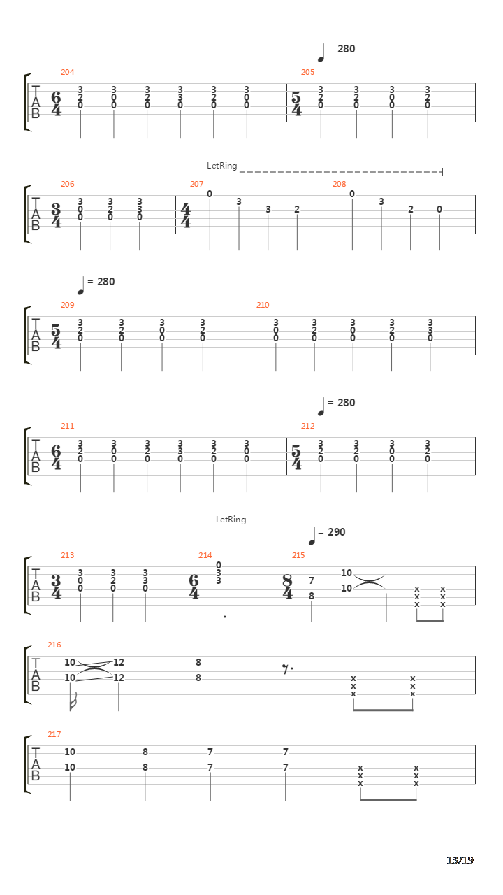 Rays On Pinion吉他谱