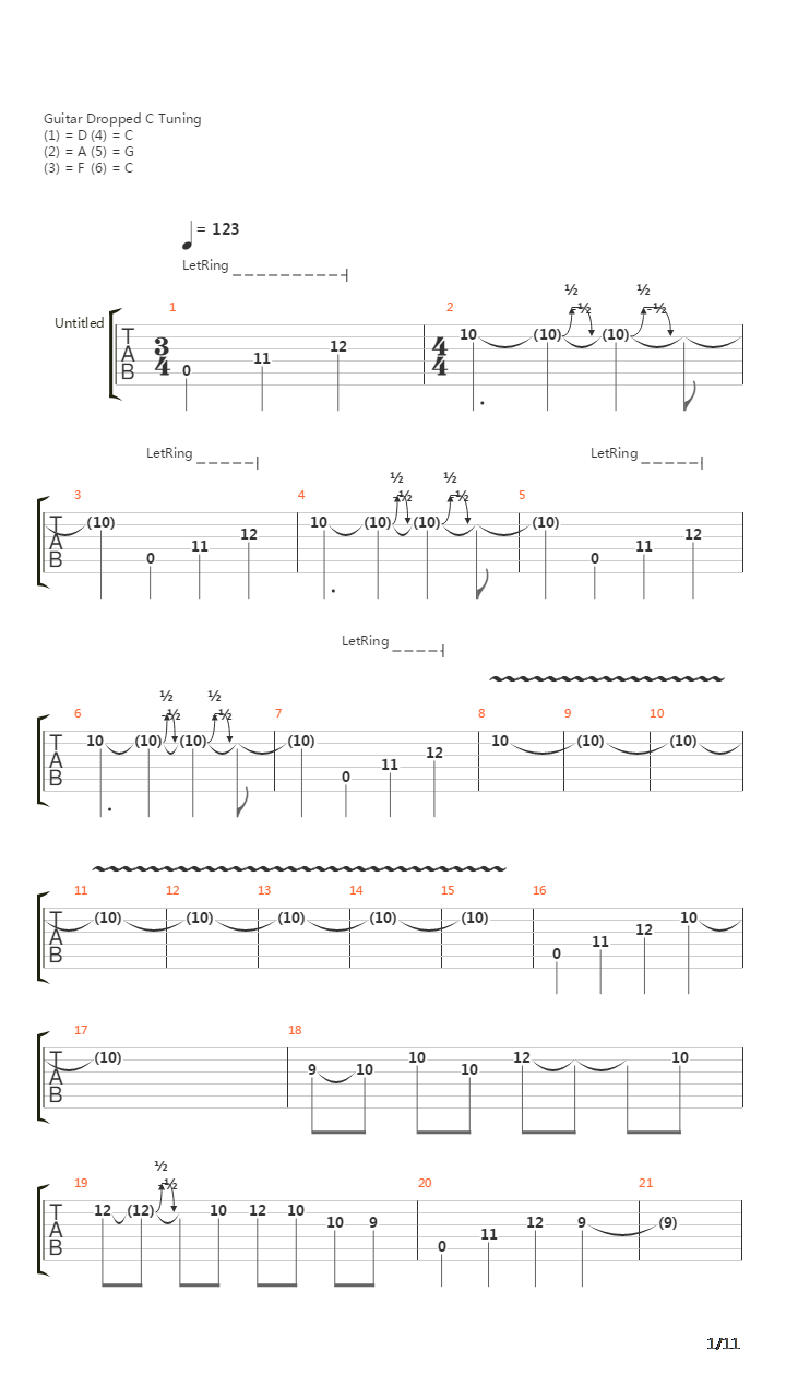 Swollen And Halo (Guitar Tabs)吉他谱