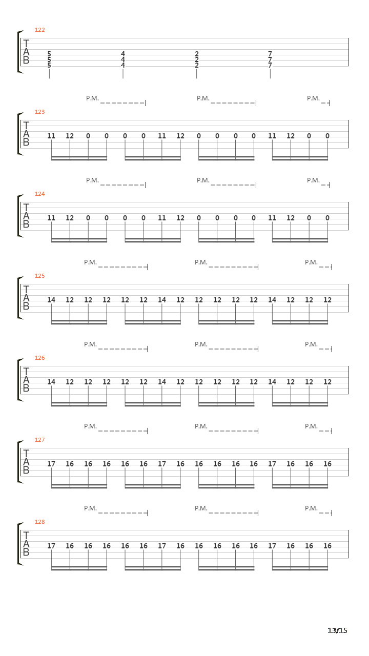 The Gnashing吉他谱