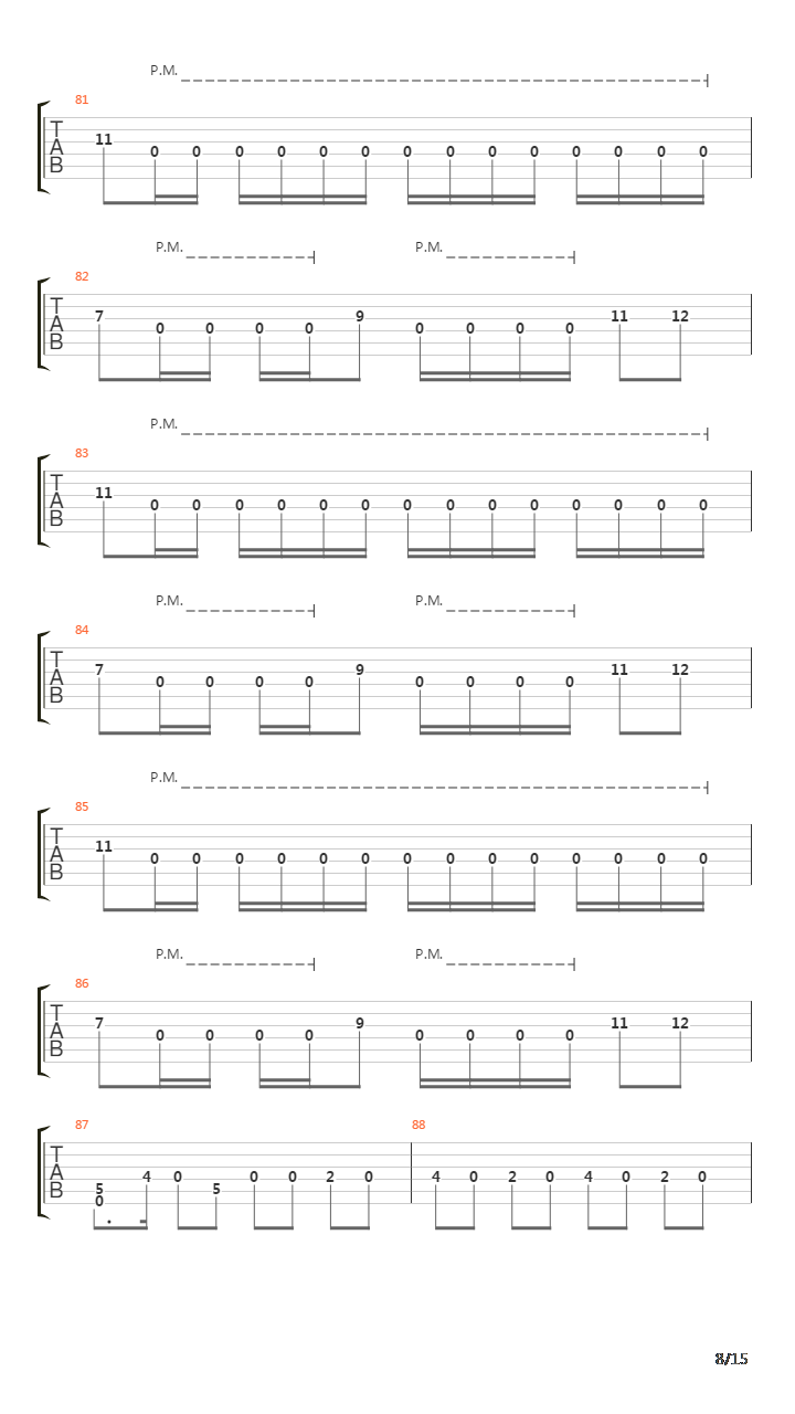 The Gnashing吉他谱