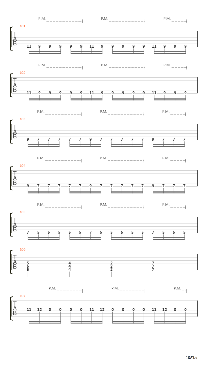 The Gnashing吉他谱