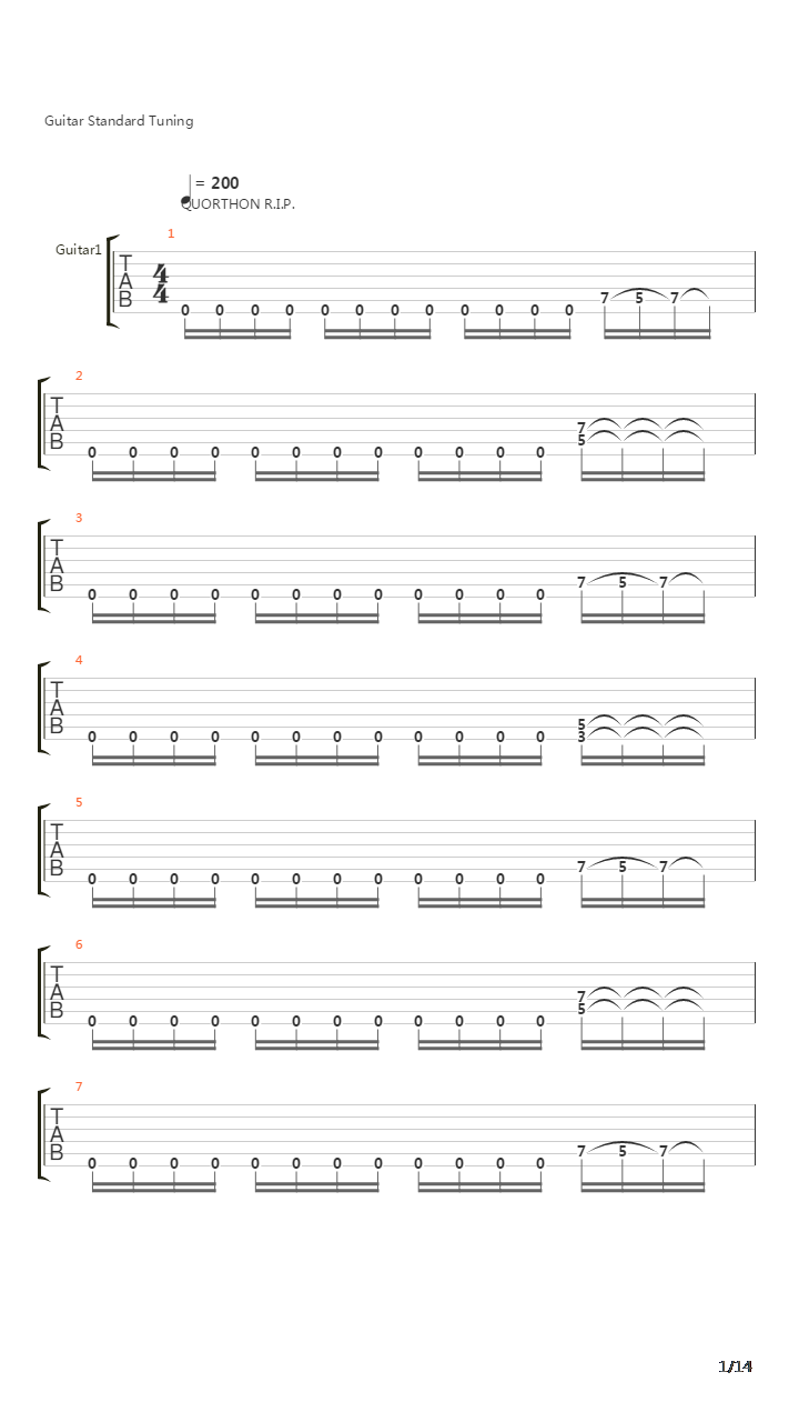 Sacrifice Bass吉他谱