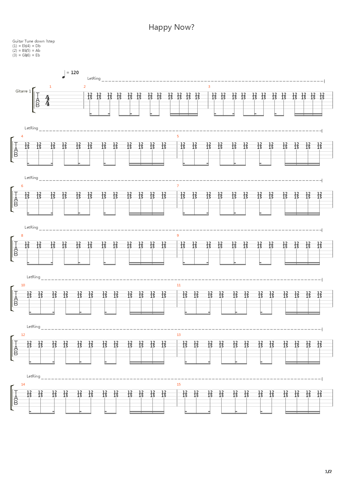 Happy Now吉他谱