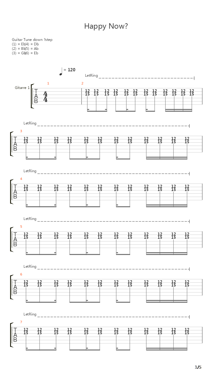 Happy Now吉他谱