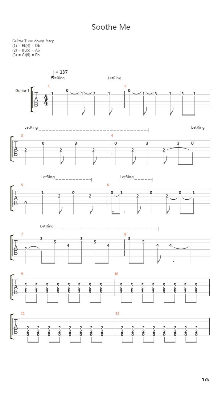 Soothe Me吉他谱