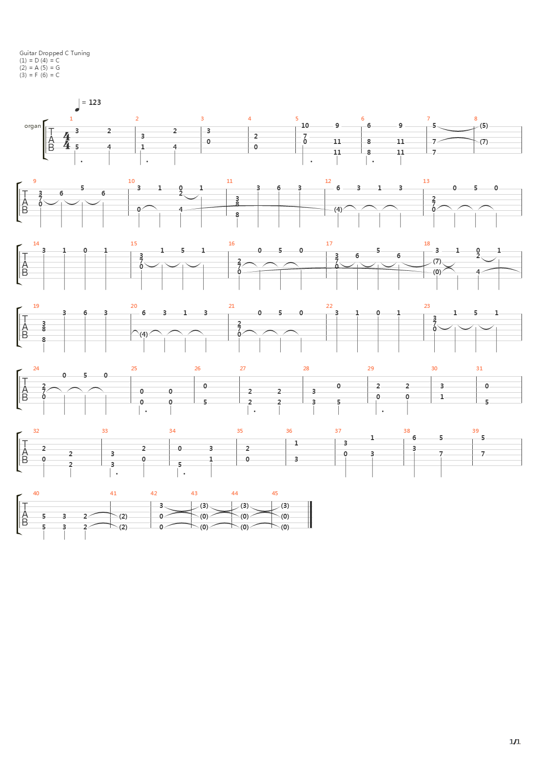 March Of The Dead吉他谱