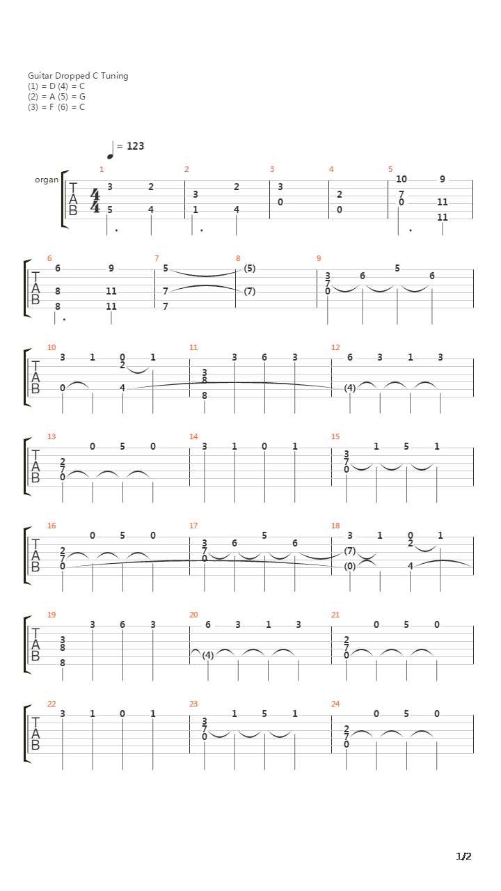 March Of The Dead吉他谱