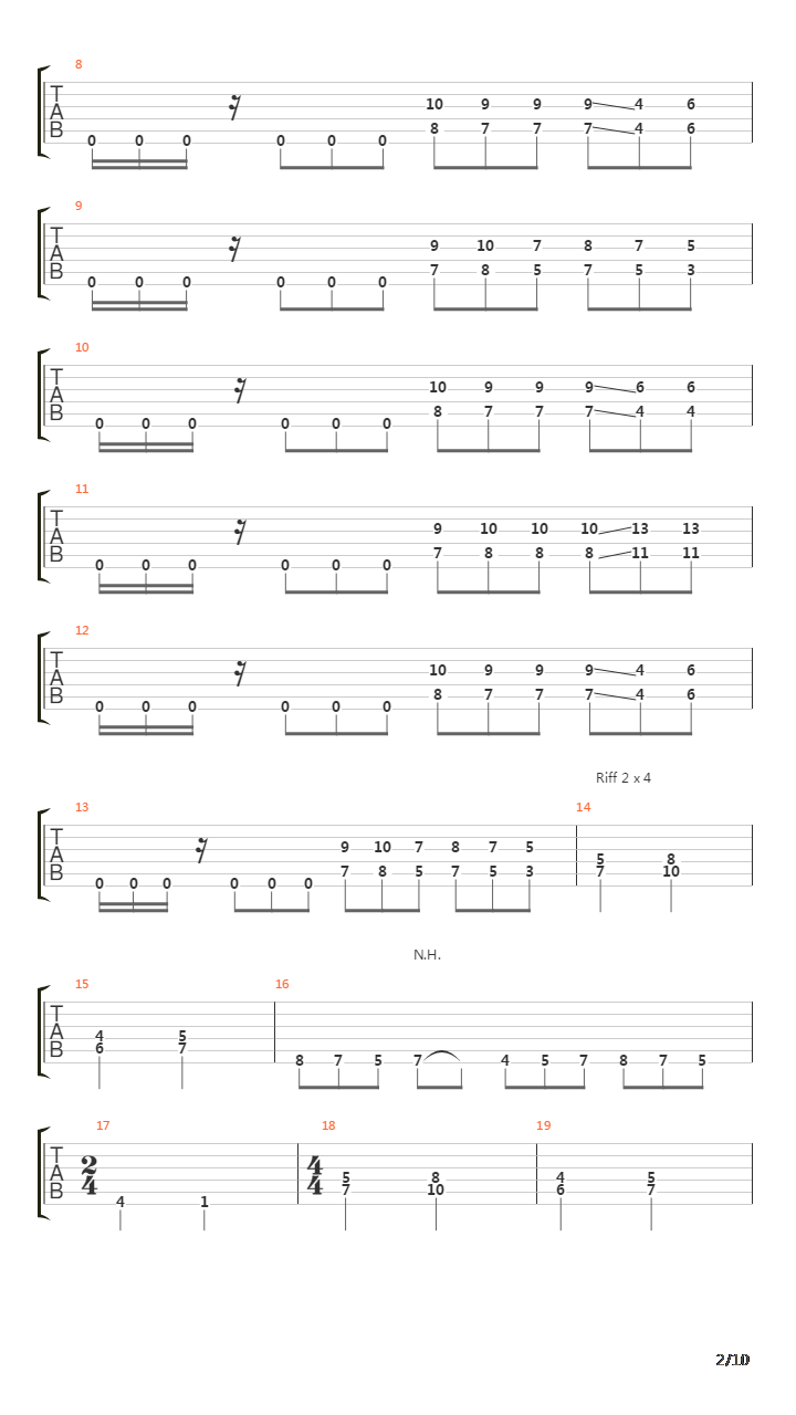 Heru Ra Ha - Version 2吉他谱