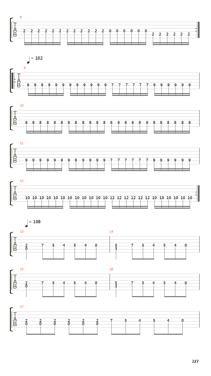 The Dance Of The Pagan Slaves吉他谱