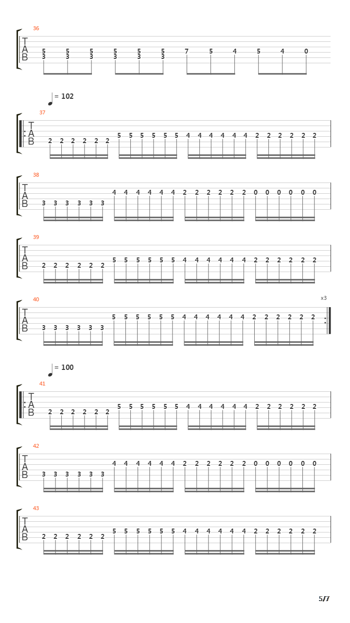 The Dance Of The Pagan Slaves吉他谱