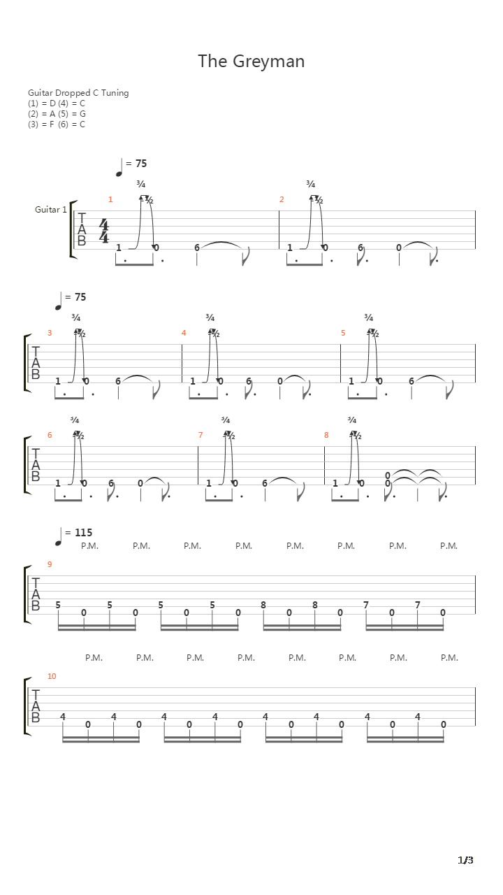 The Greyman吉他谱