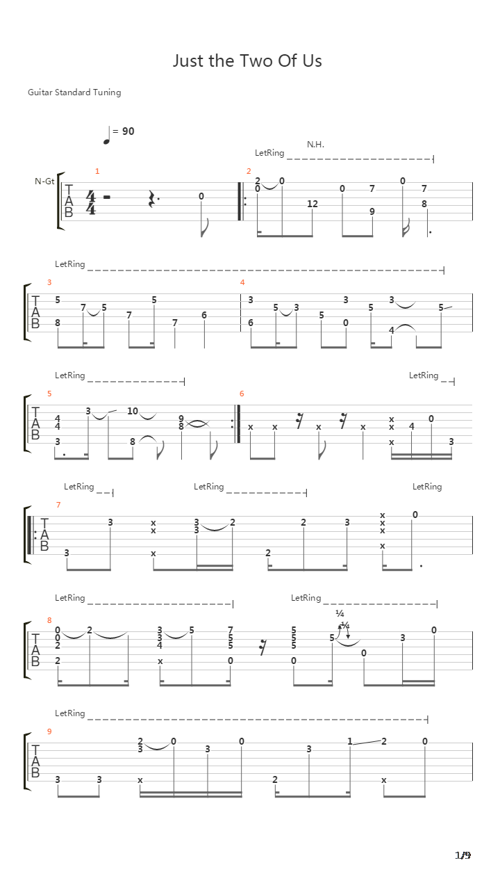 Just the Two Of Us吉他谱