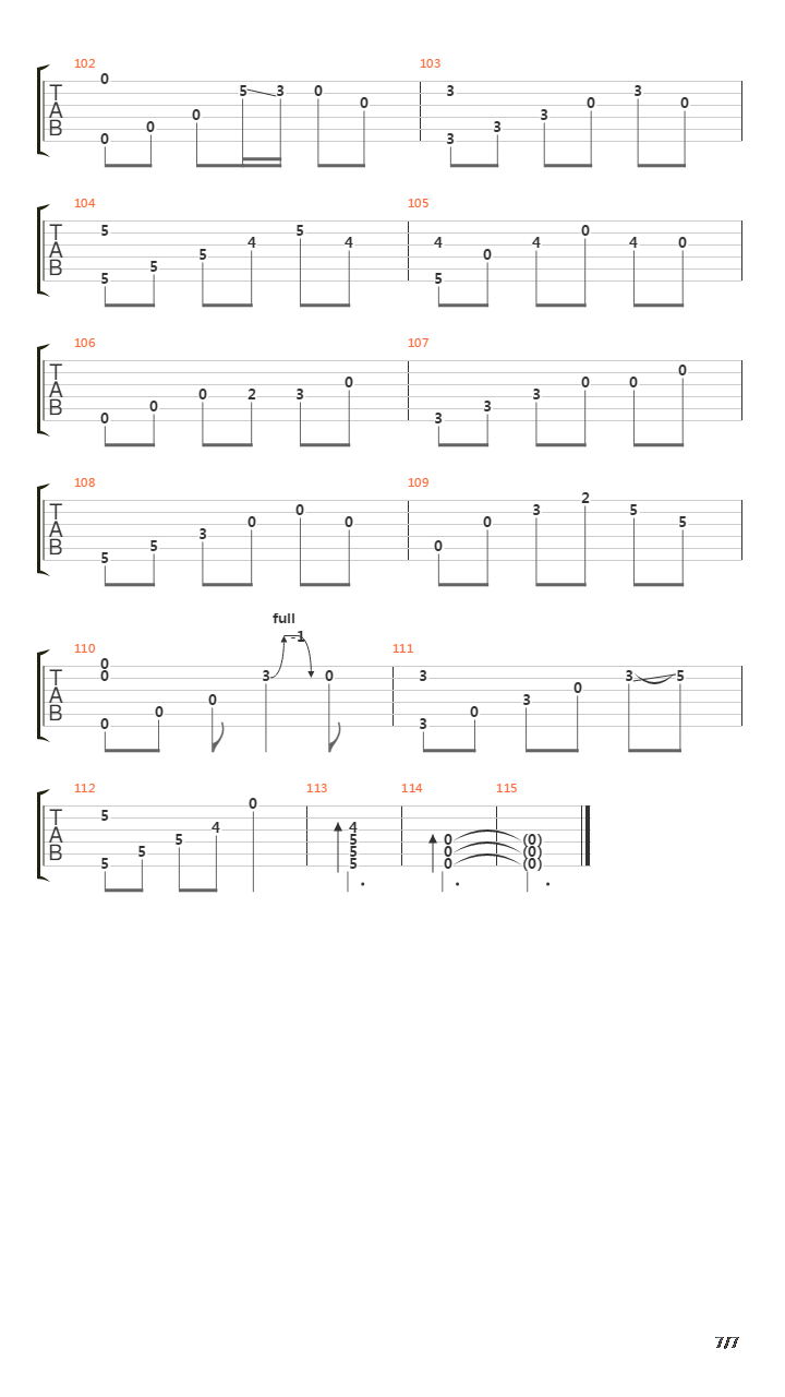 Rohirrim吉他谱