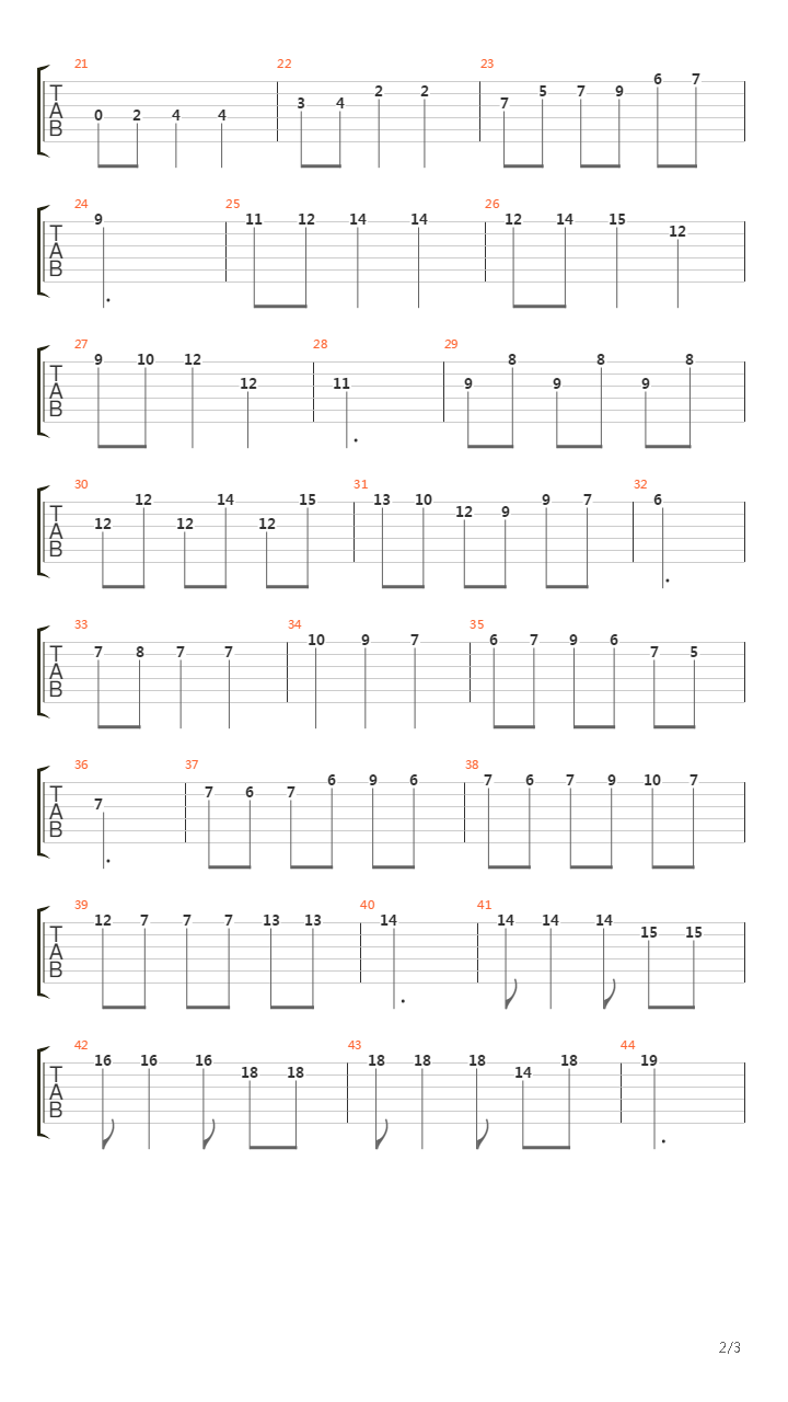 月光（三声部）（Op.35,No.22）吉他谱