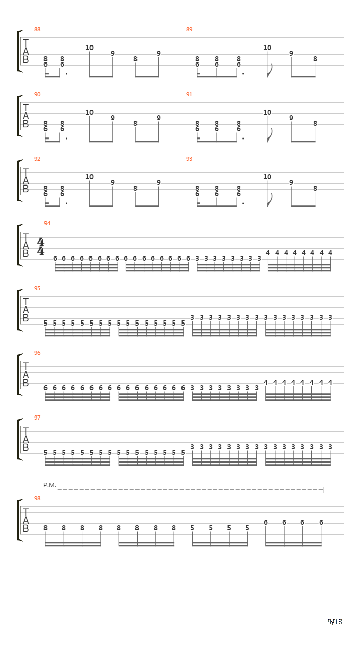 Prey吉他谱