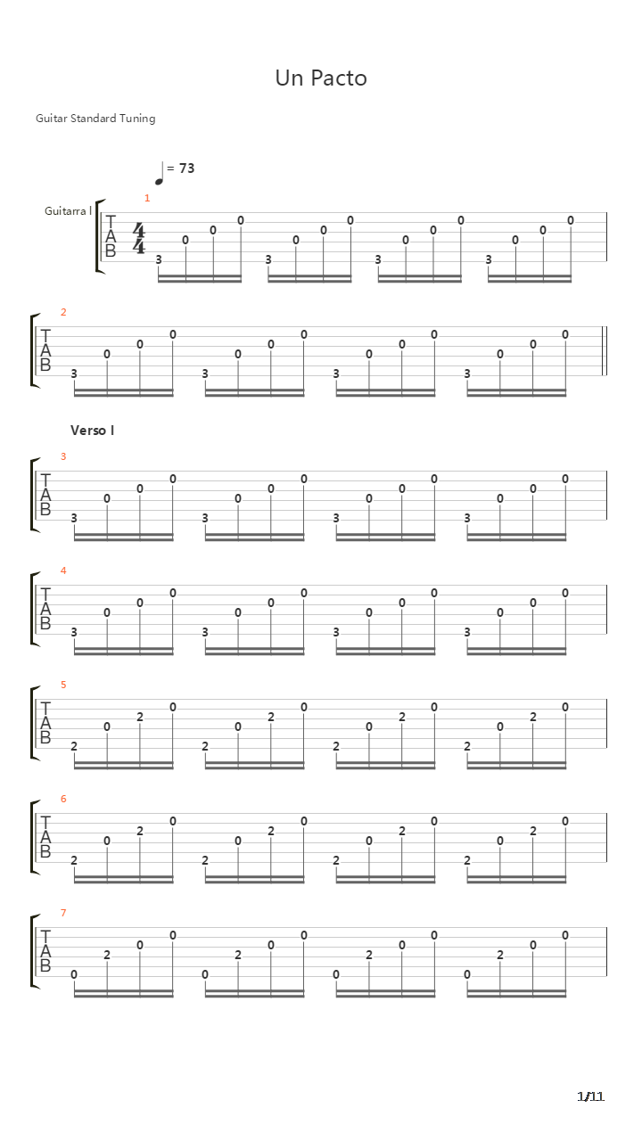 Un Pacto吉他谱