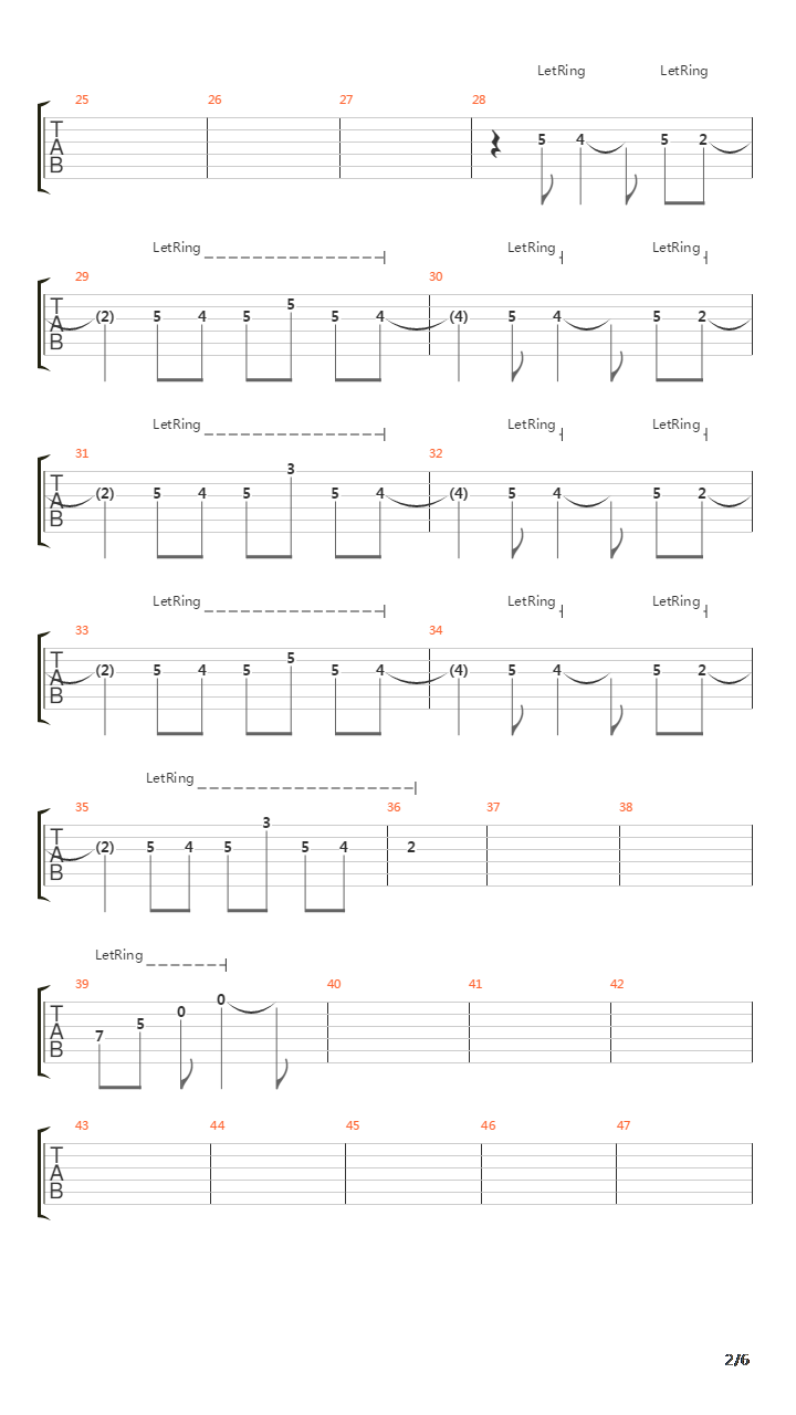 Between The Lines吉他谱