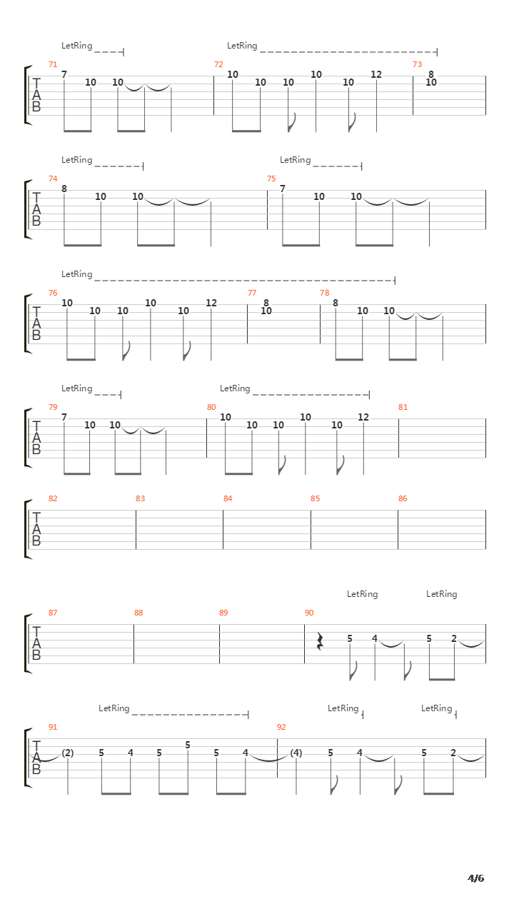 Between The Lines吉他谱