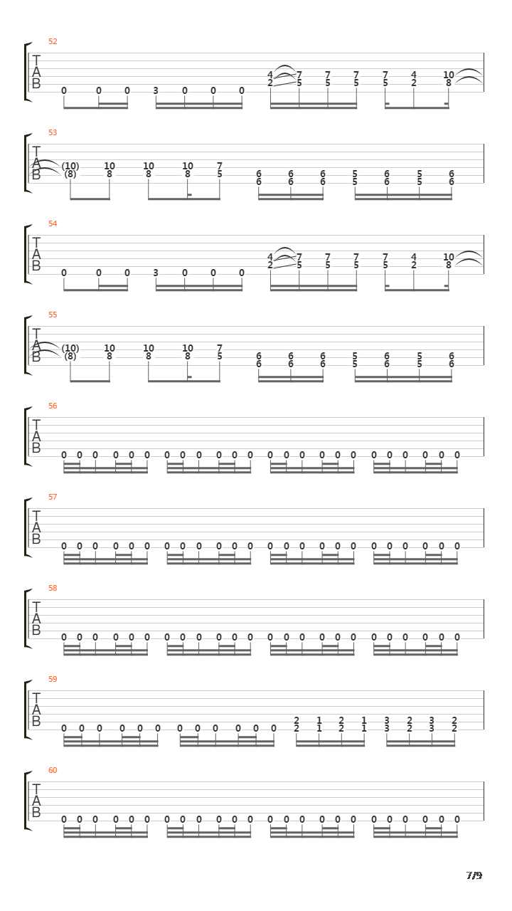 Downlow吉他谱