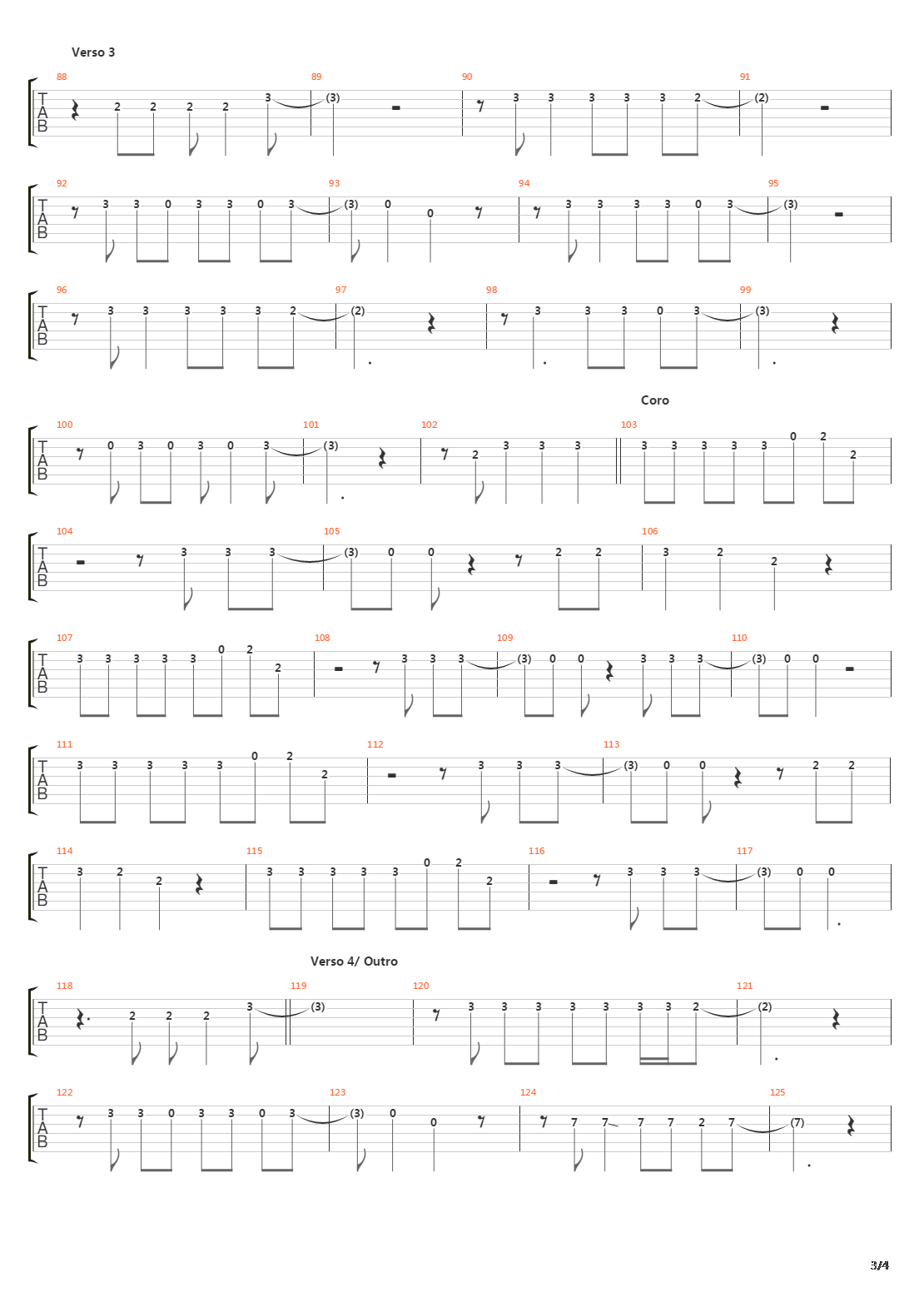 Describing The Sky吉他谱