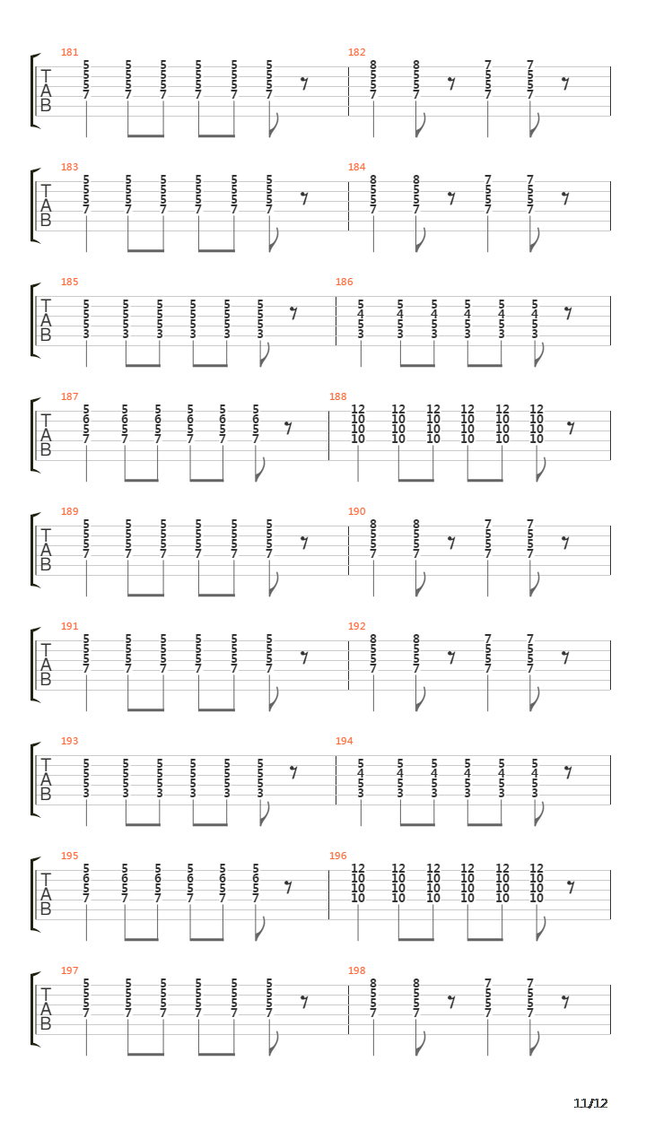 Running Across The Tracks (Player)吉他谱