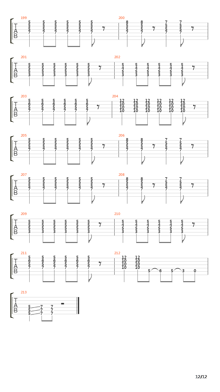 Running Across The Tracks (Player)吉他谱