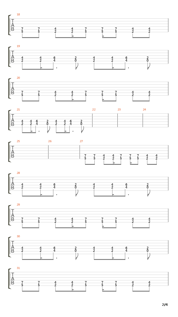 Modern Man吉他谱